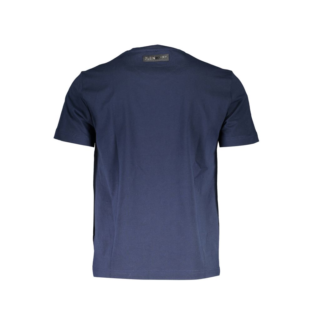 Blaues Herren-T-Shirt aus Baumwolle