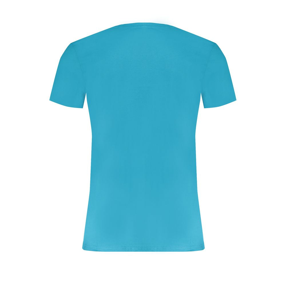 Hellblaues Herren-T-Shirt aus Baumwolle