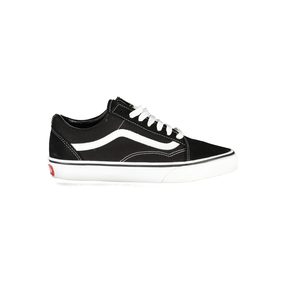 Schwarze Leder Herren Sneaker