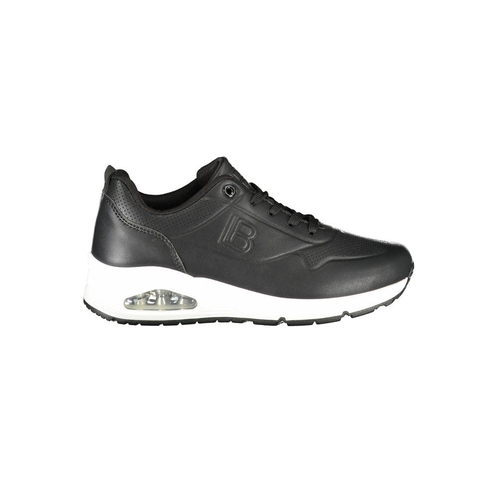 Schwarzer Polyester-Sneaker für Damen