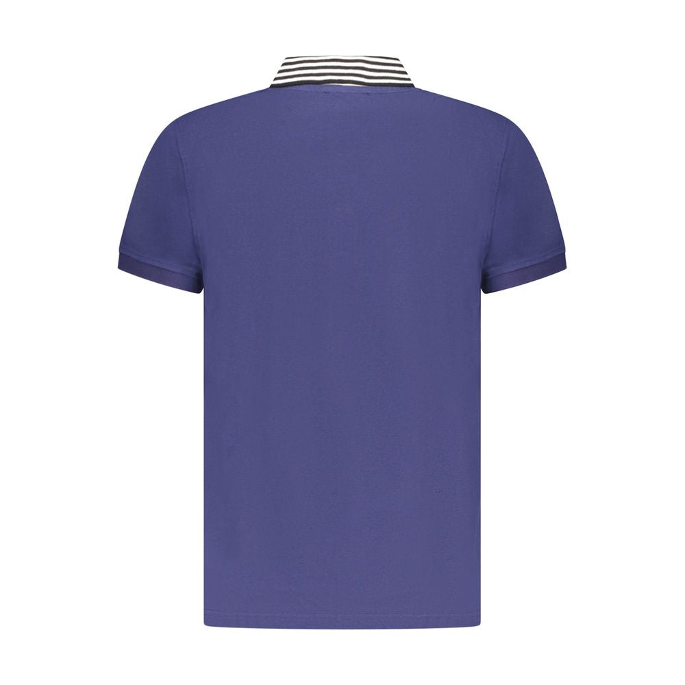 Blaues Poloshirt aus Baumwolle für Herren