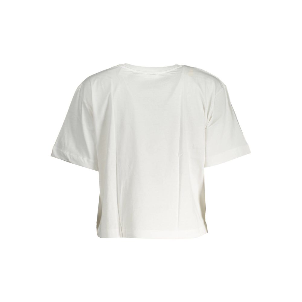 Weißes Baumwolltop für Damen