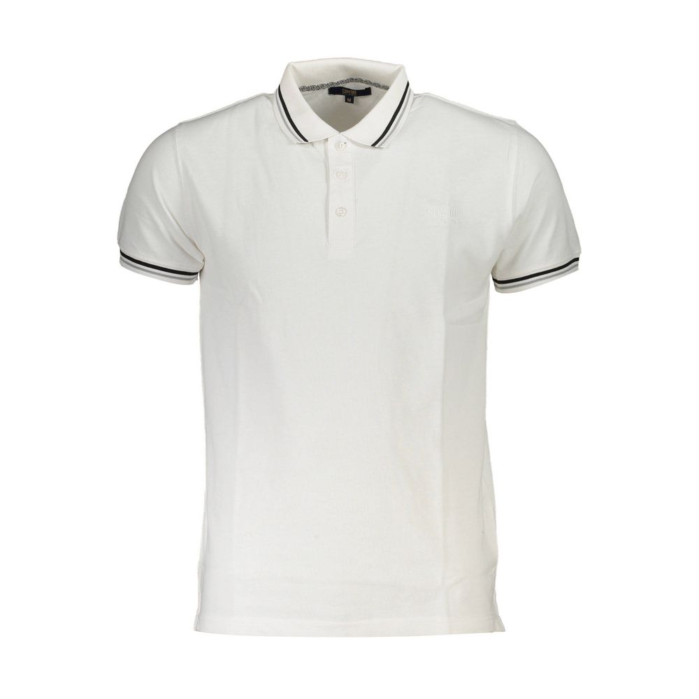 Weißes Herren-Poloshirt aus Baumwolle