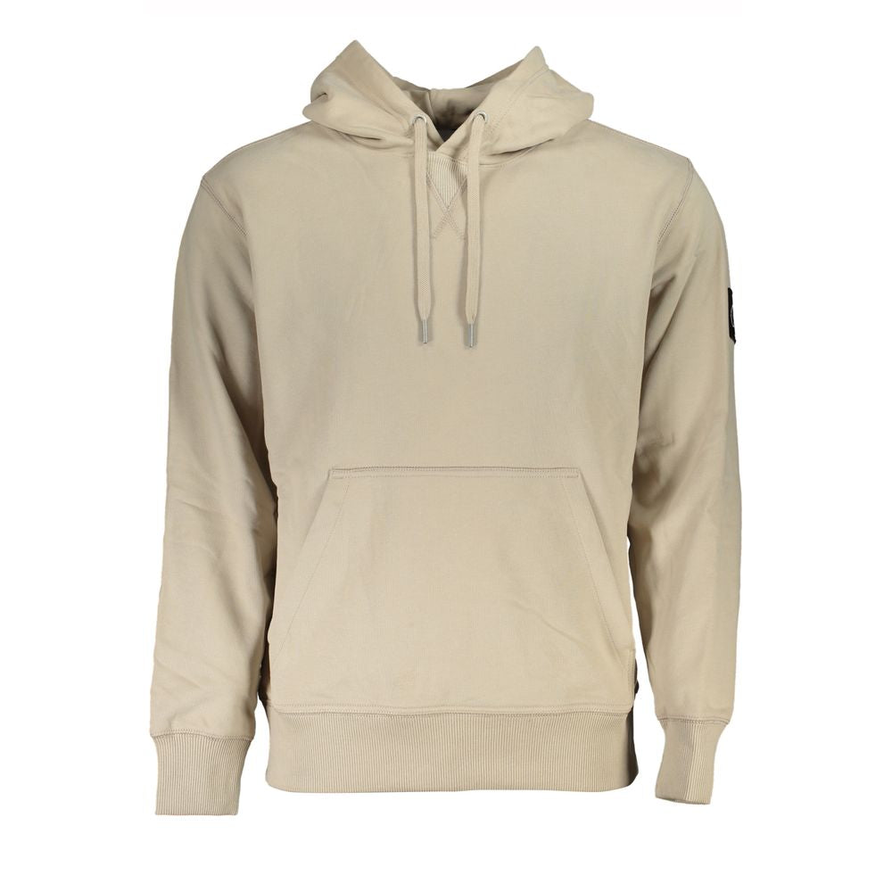 Beigefarbener Baumwollpullover