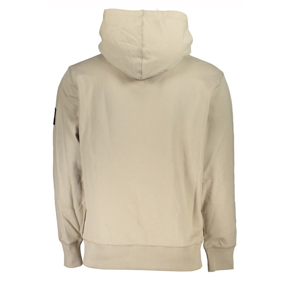 Beigefarbener Baumwollpullover