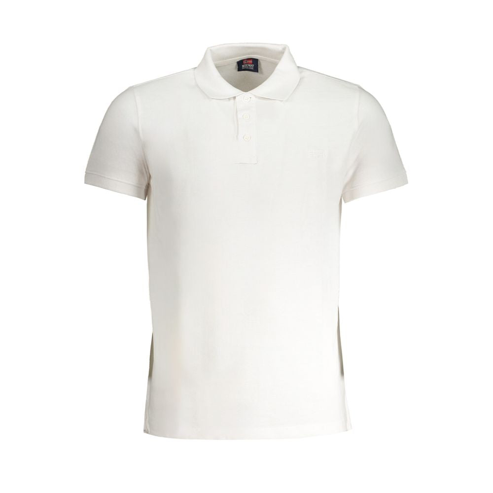 Weißes Poloshirt aus Baumwolle