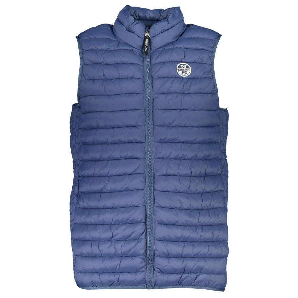 Blaue Polyamid-Herrenjacke