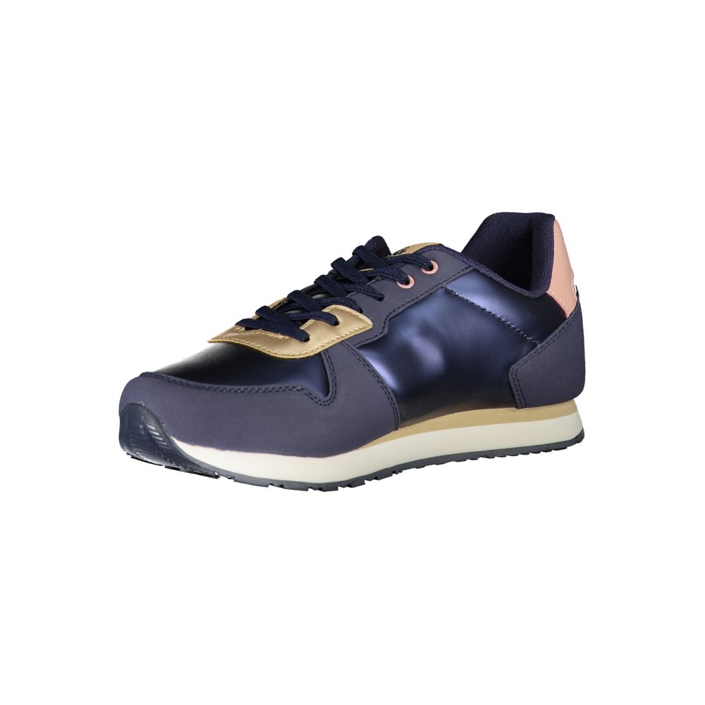 Blauer Polyester-Sneaker