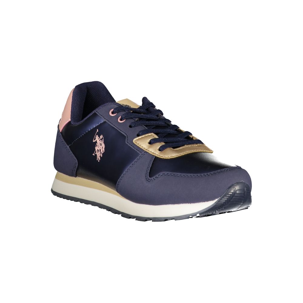 Blauer Polyester-Sneaker