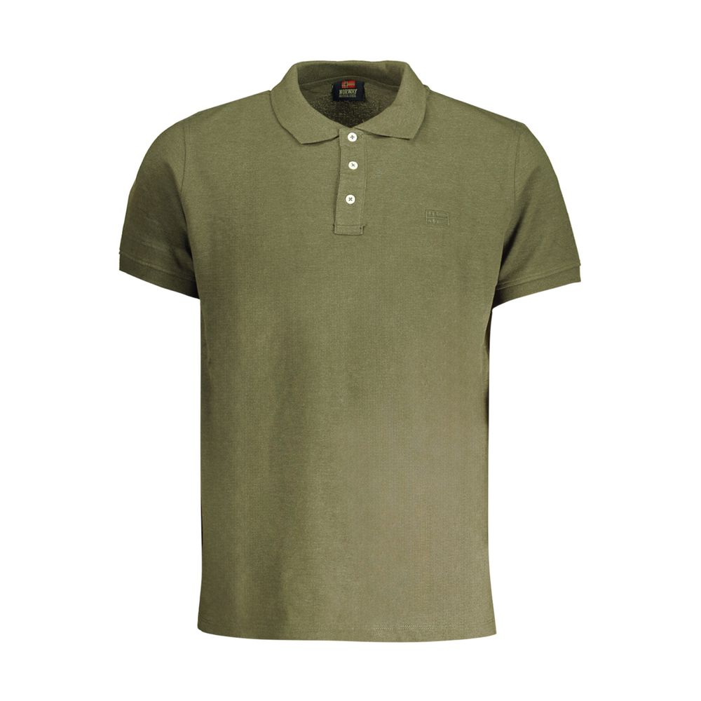 Grünes Poloshirt aus Baumwolle