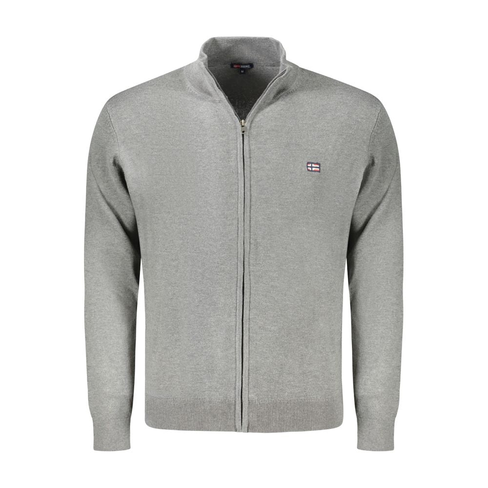 Braune Polyester-Strickjacke für Herren