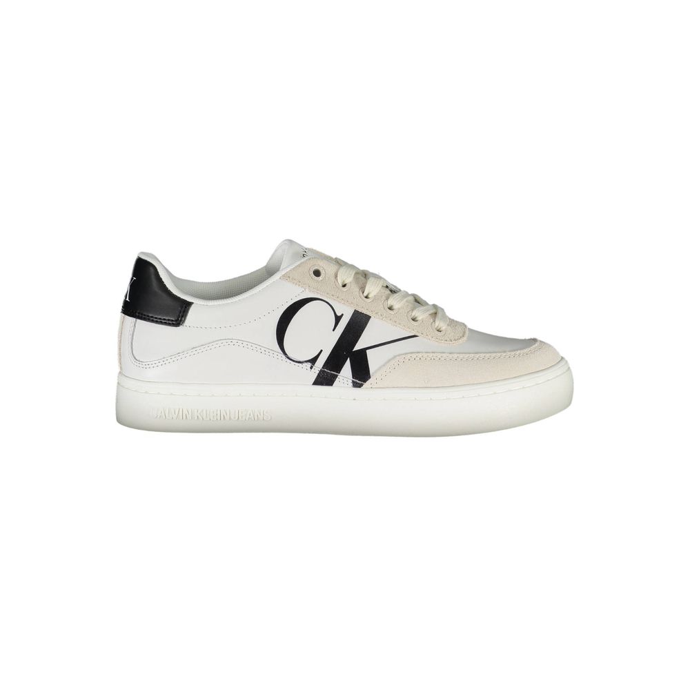 Weißer Polyester-Sneaker
