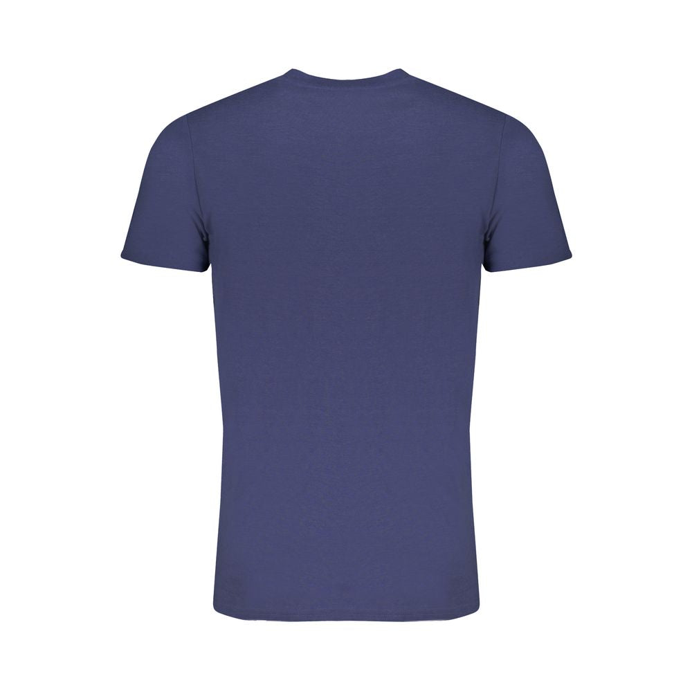 Blaues Baumwoll-T-Shirt