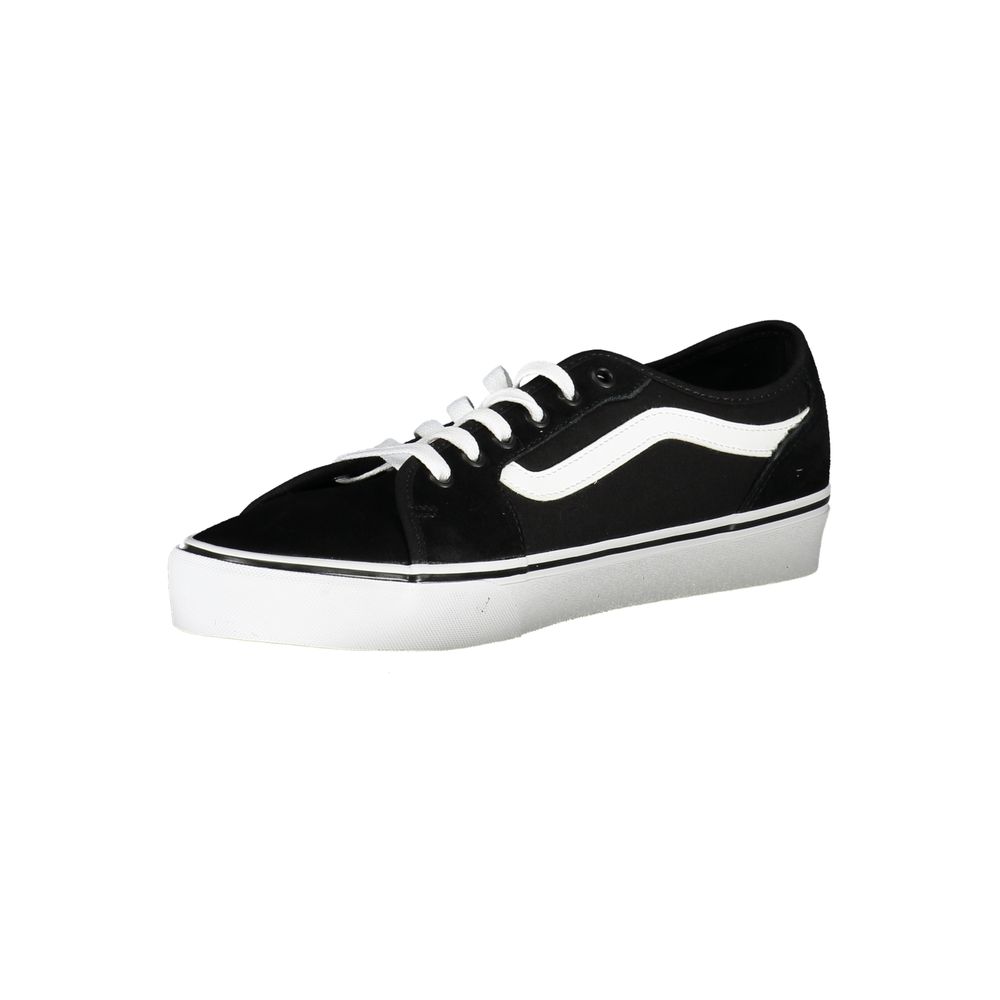 Schwarzer Polyester-Sneaker