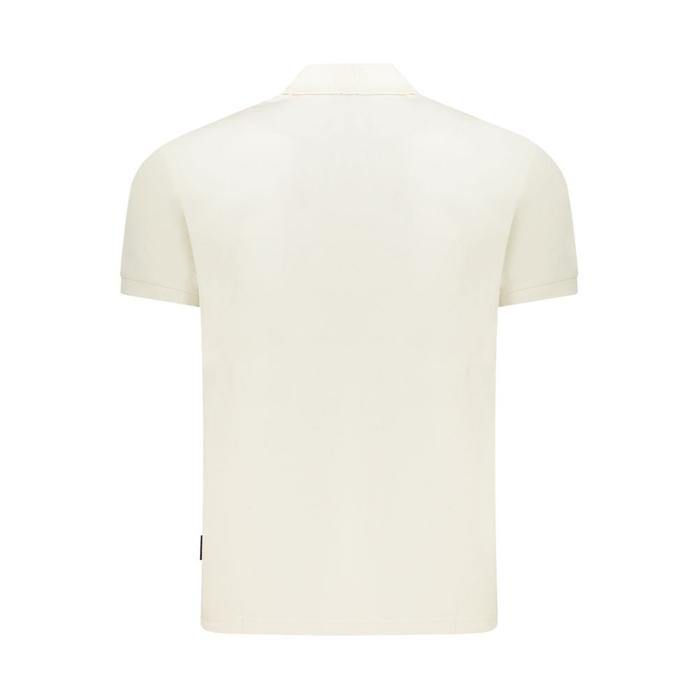 Weißes Herren-Poloshirt aus Baumwolle