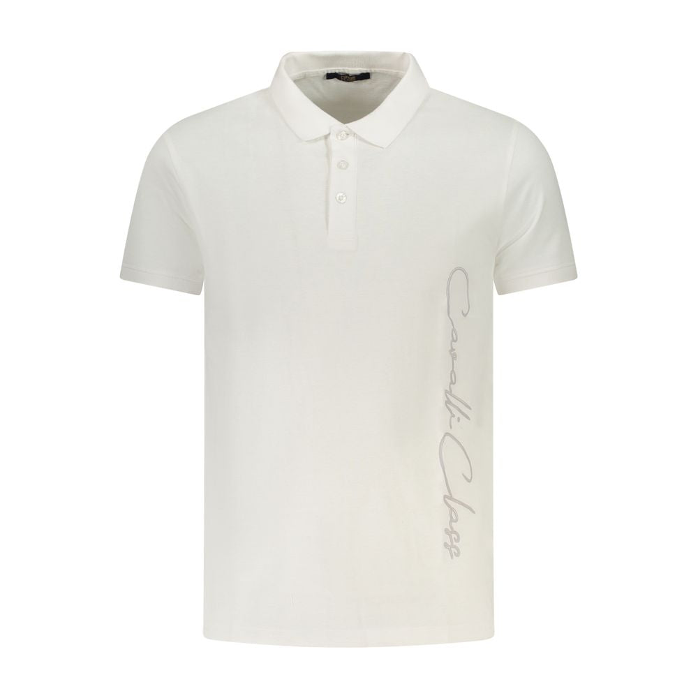 Weißes Herren-Poloshirt aus Baumwolle