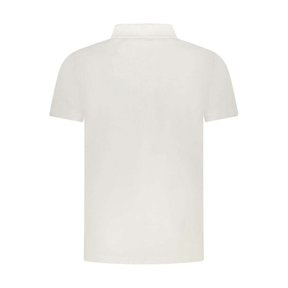 Weißes Herren-Poloshirt aus Baumwolle
