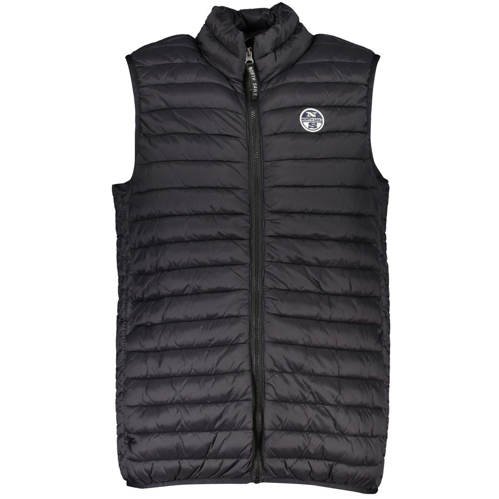 Schwarze Polyamid-Herrenjacke