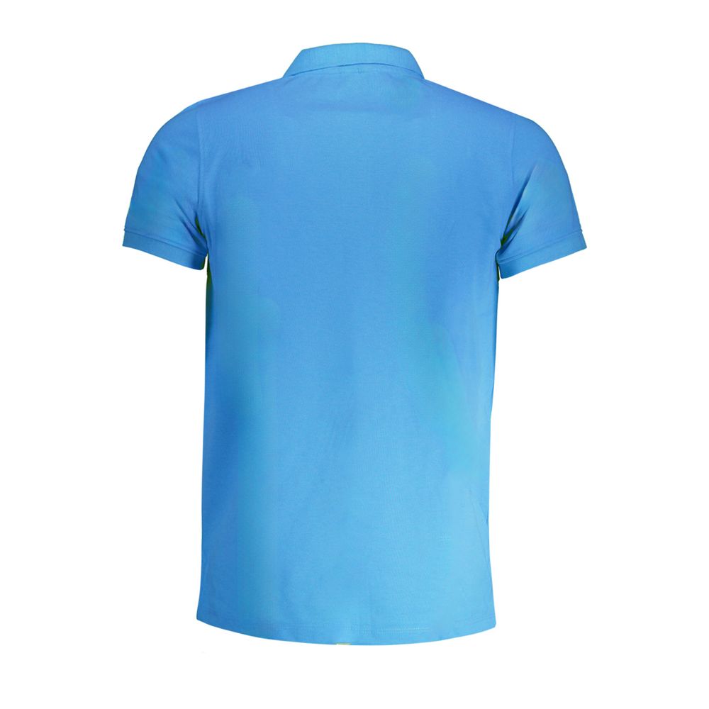 Blaues Poloshirt aus Baumwolle