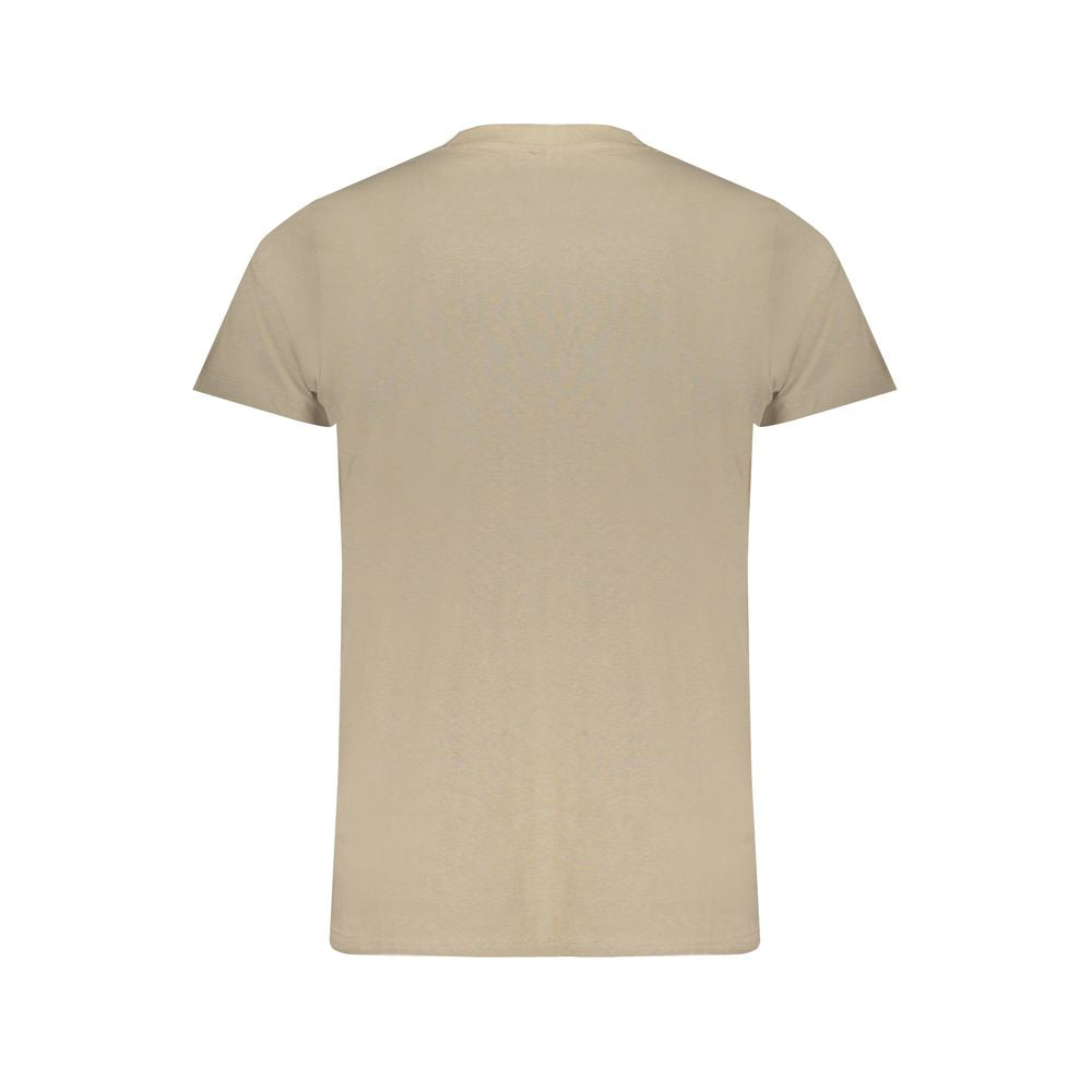 Beiges Baumwoll-T-Shirt