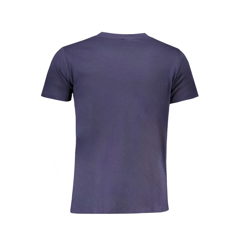 Blaues Baumwoll-T-Shirt