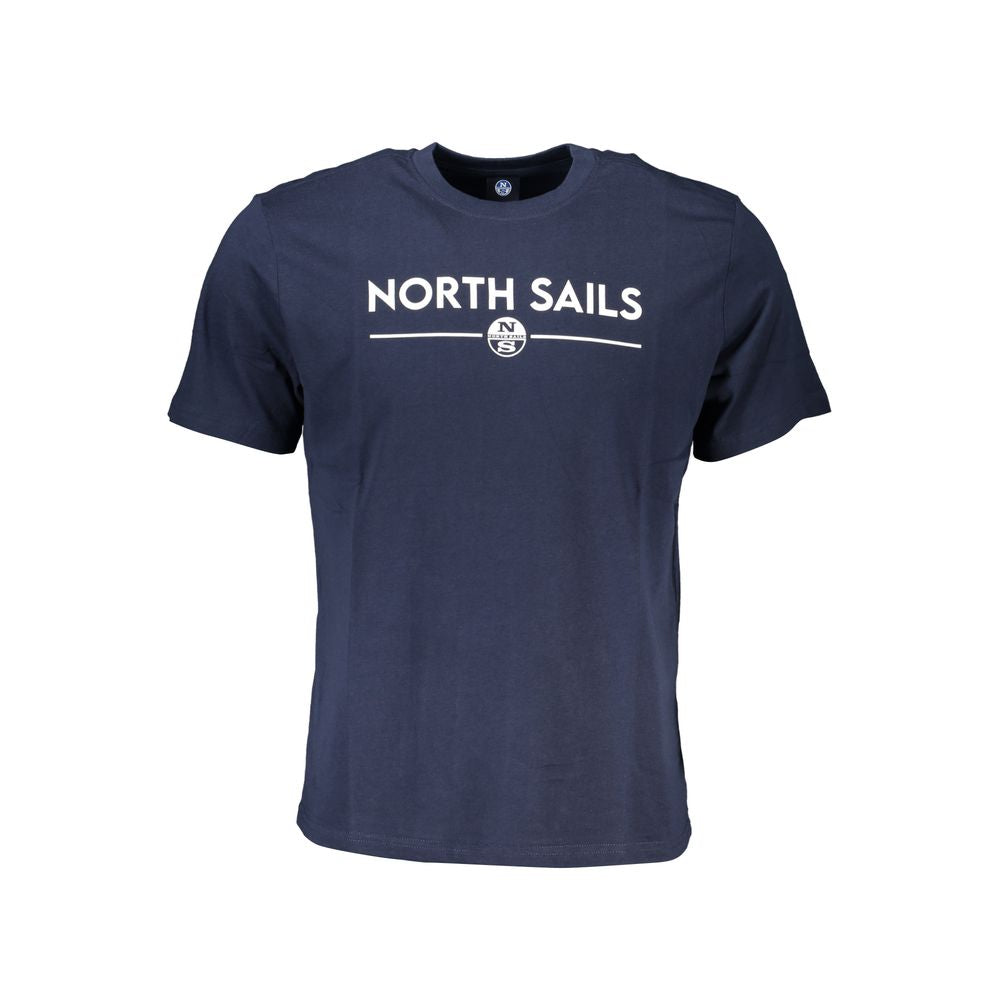 Blaues Baumwoll-T-Shirt
