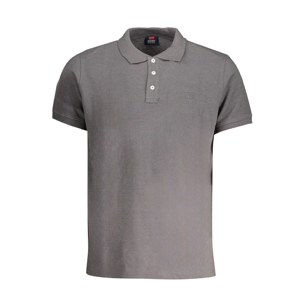 Braunes Poloshirt aus Baumwolle für Herren
