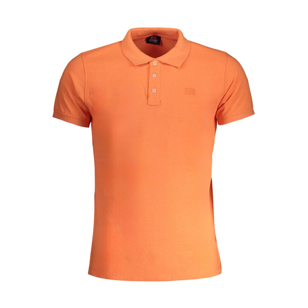 Oranges Poloshirt aus Baumwolle