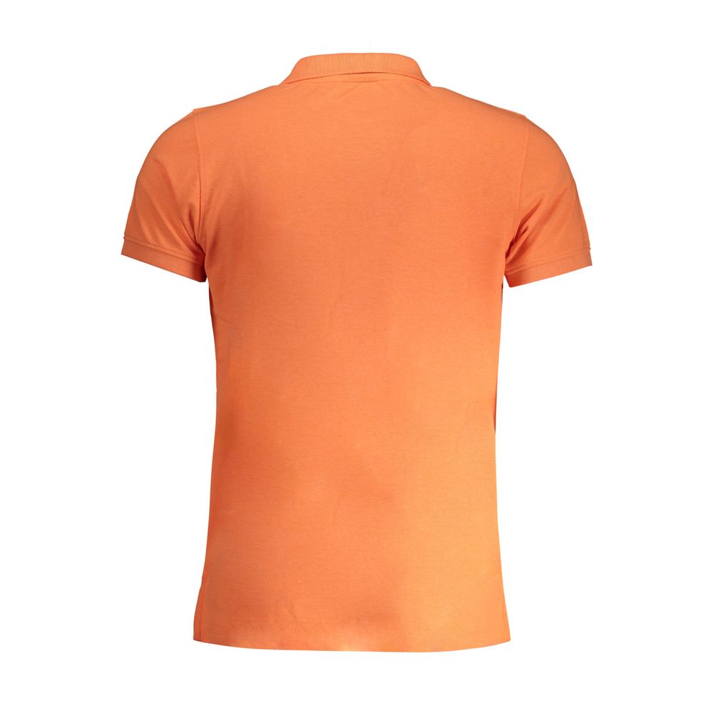 Oranges Poloshirt aus Baumwolle