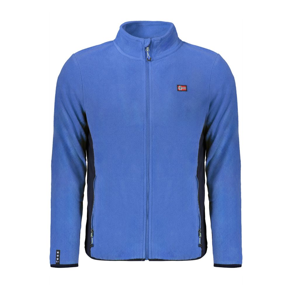 Blauer Polyester-Herrenpullover