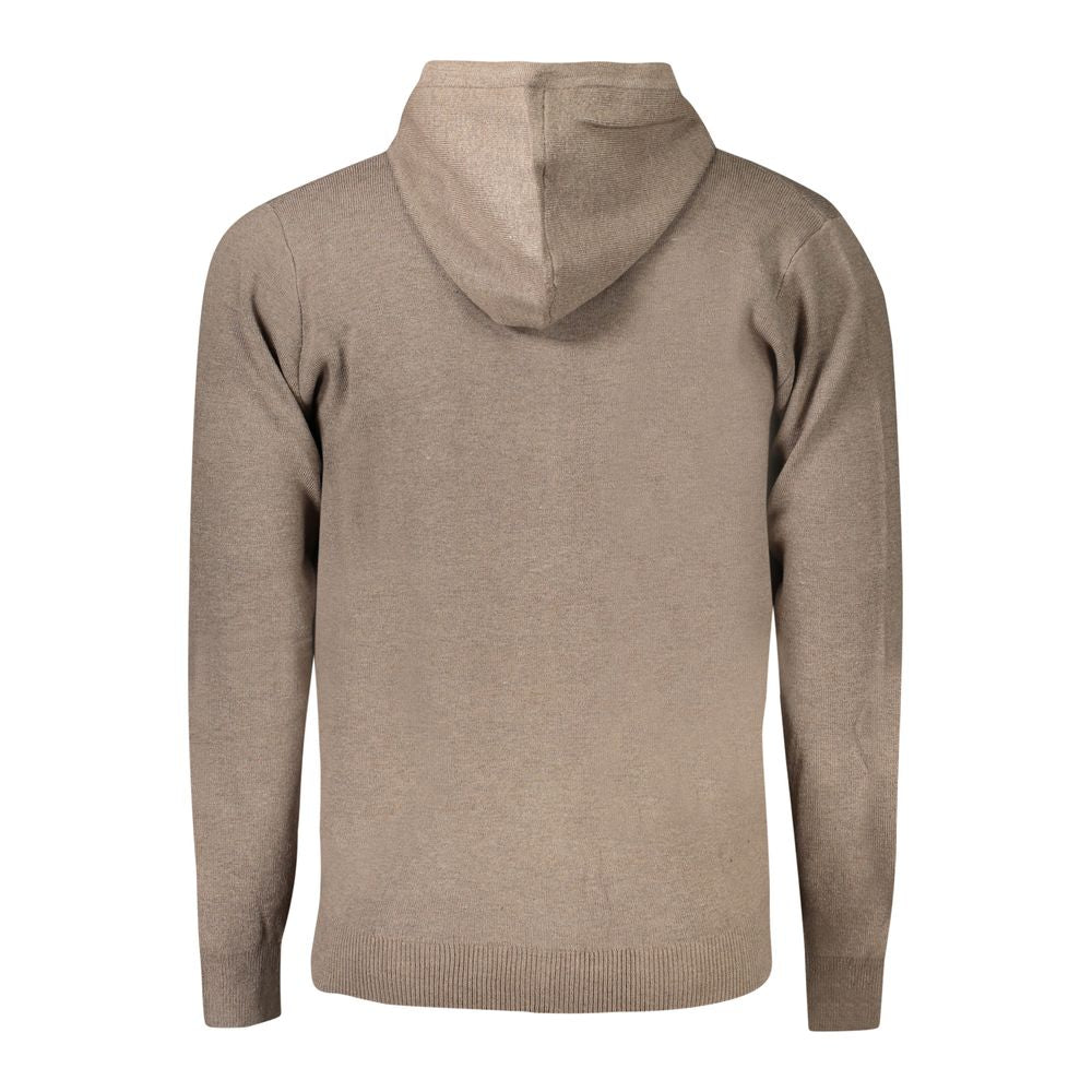 Braune Strickjacke aus Polyamid für Herren