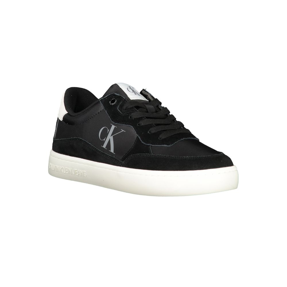 Schwarzer Polyester-Herren-Sneaker