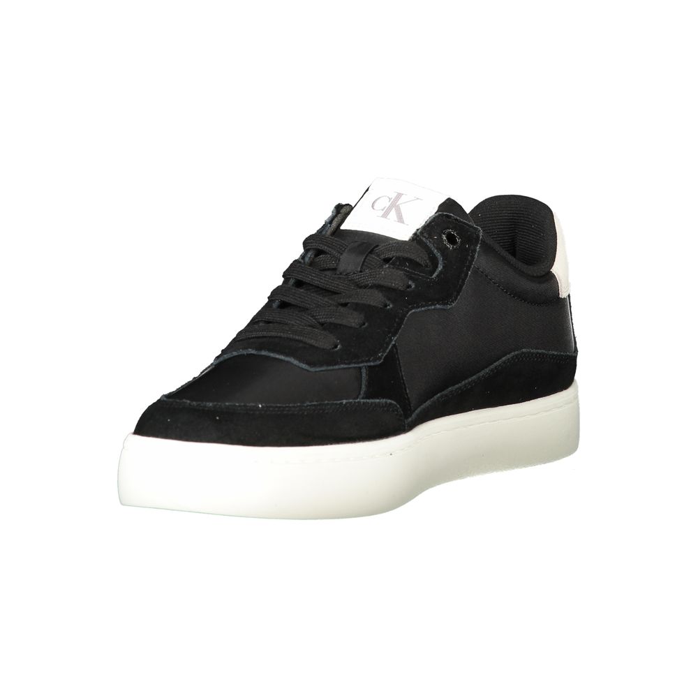 Schwarzer Polyester-Herren-Sneaker