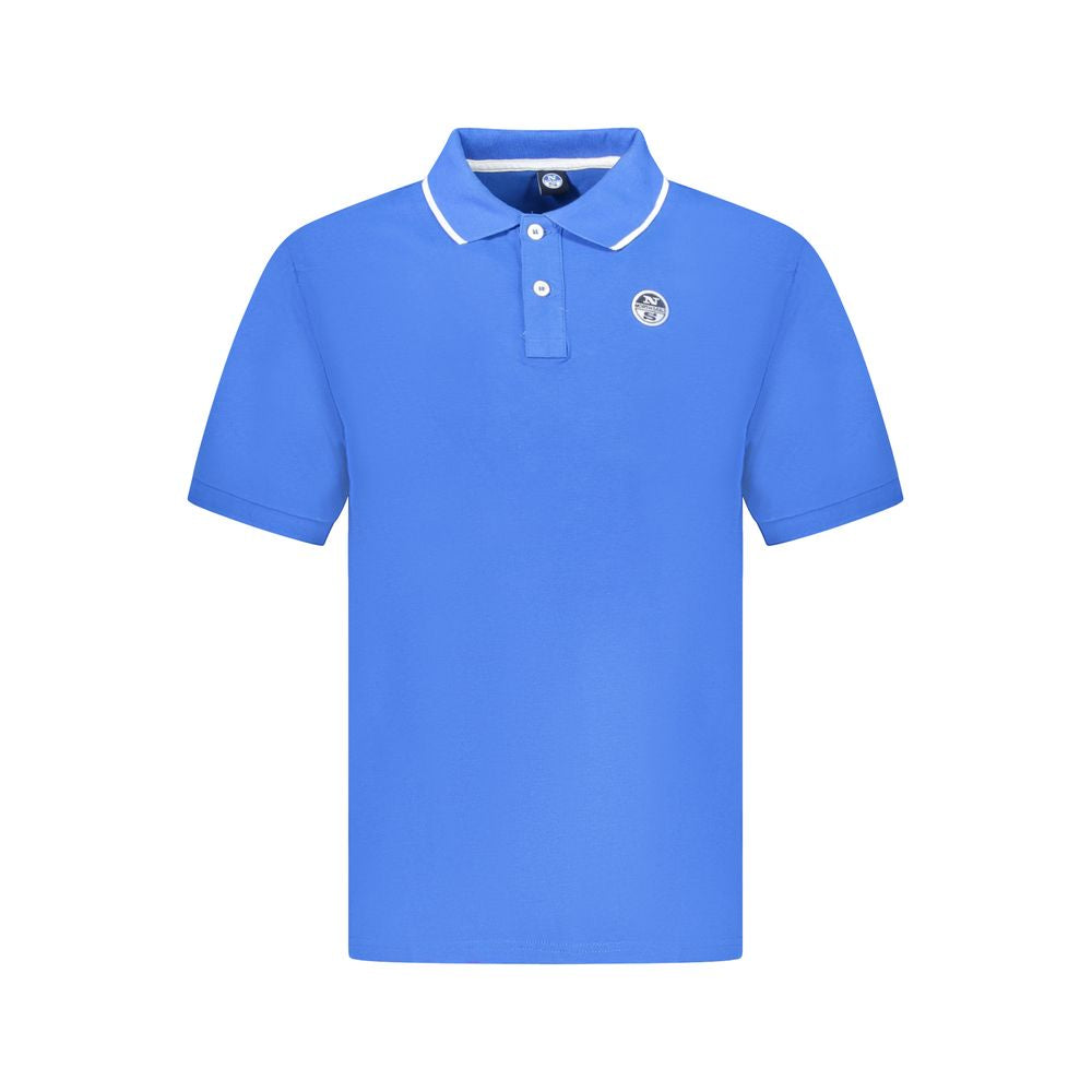 Blaues Poloshirt aus Baumwolle für Herren