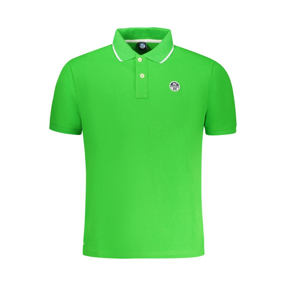 Grünes Poloshirt aus Baumwolle für Herren