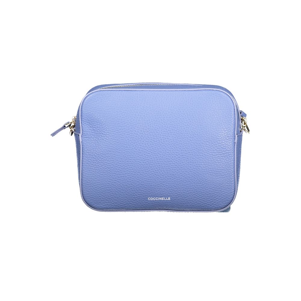 Hellblaue Lederhandtasche für Damen