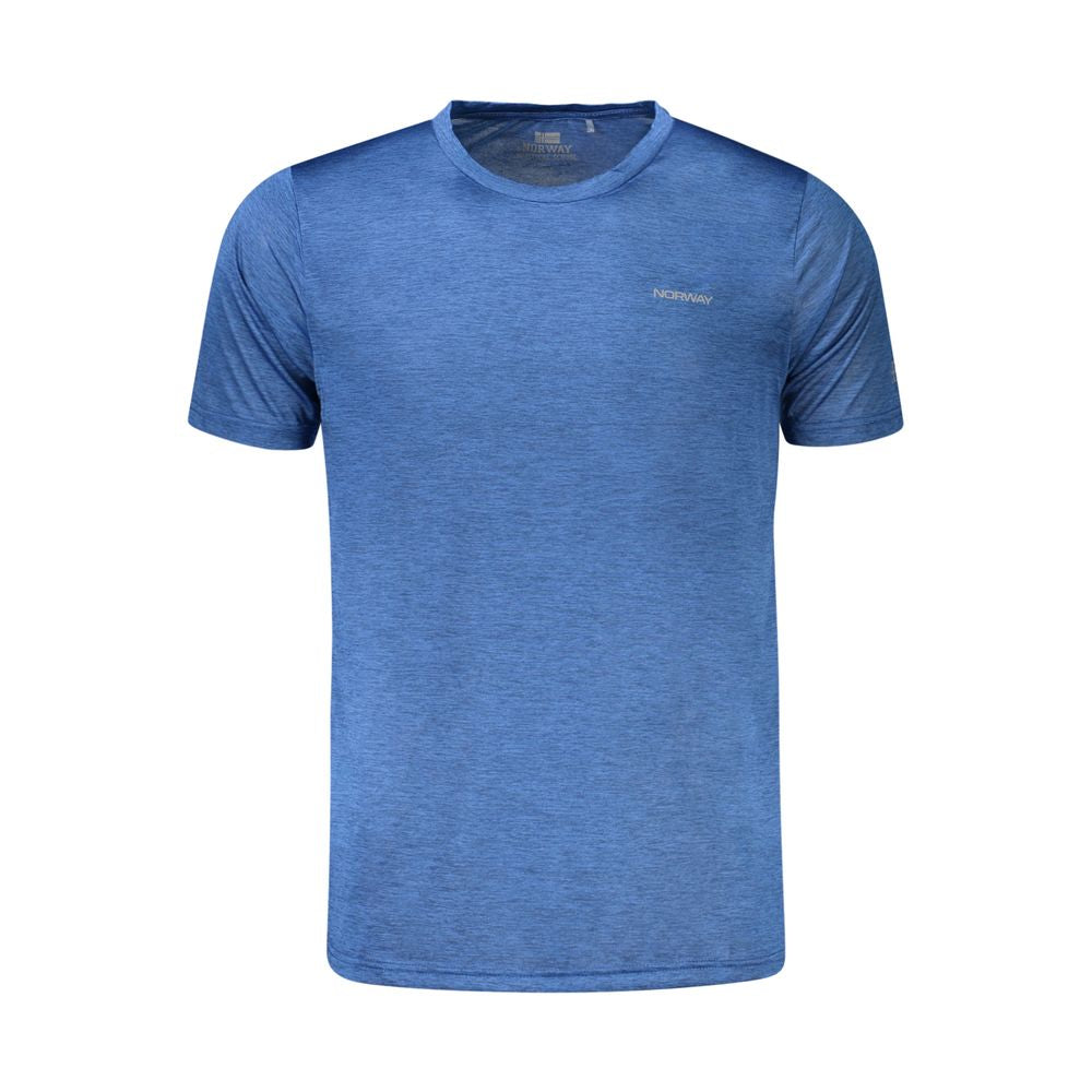 Blaues Polyester-T-Shirt
