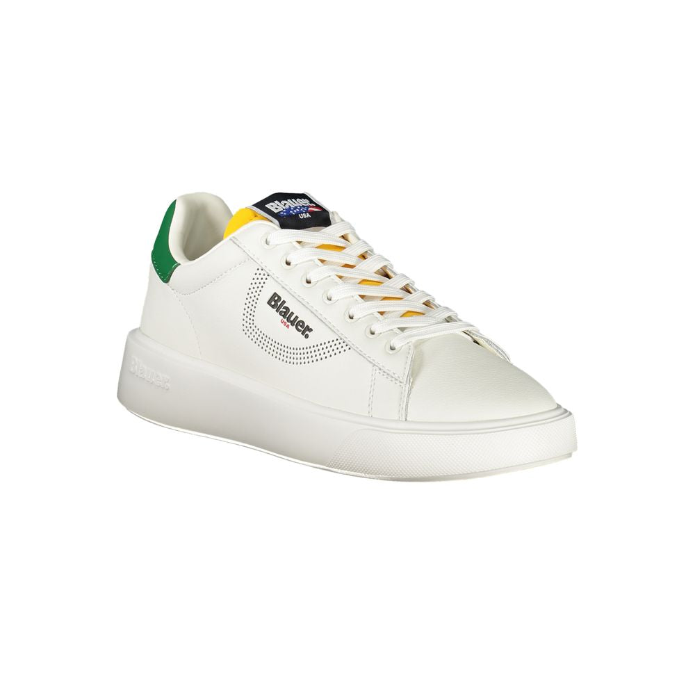 Weiße Leder Herren Sneaker