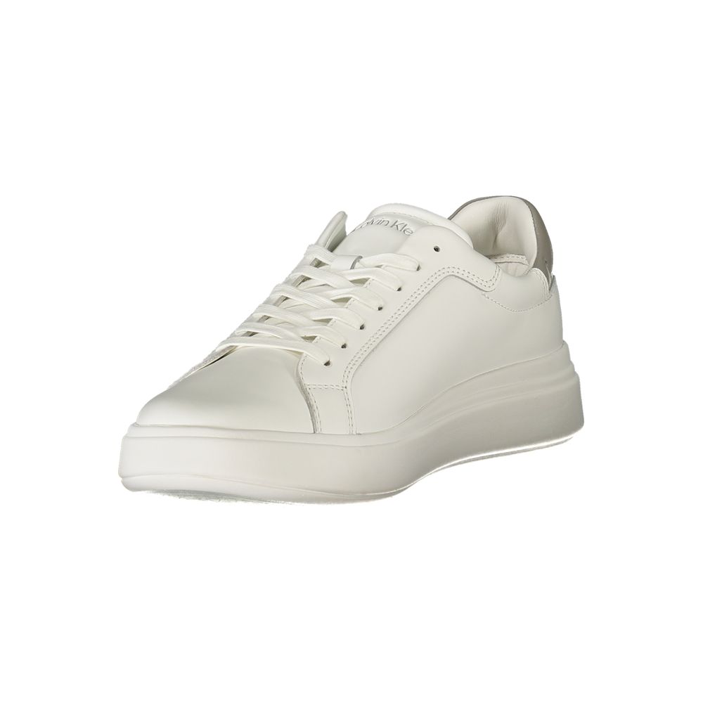 Weißer Polyester-Sneaker