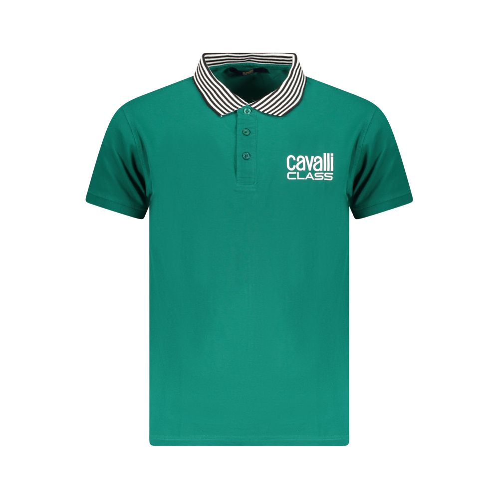 Grünes Poloshirt aus Baumwolle für Herren