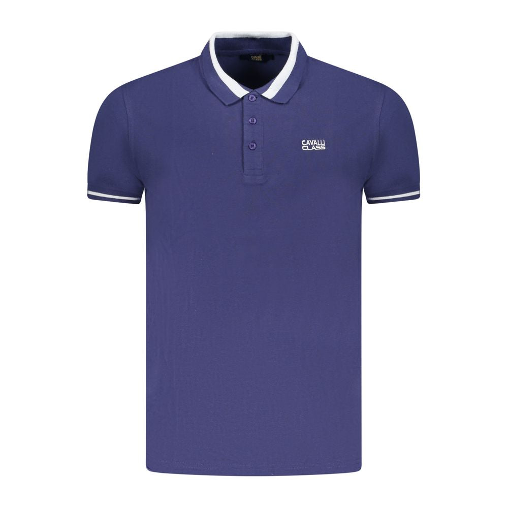 Blaues Poloshirt aus Baumwolle für Herren