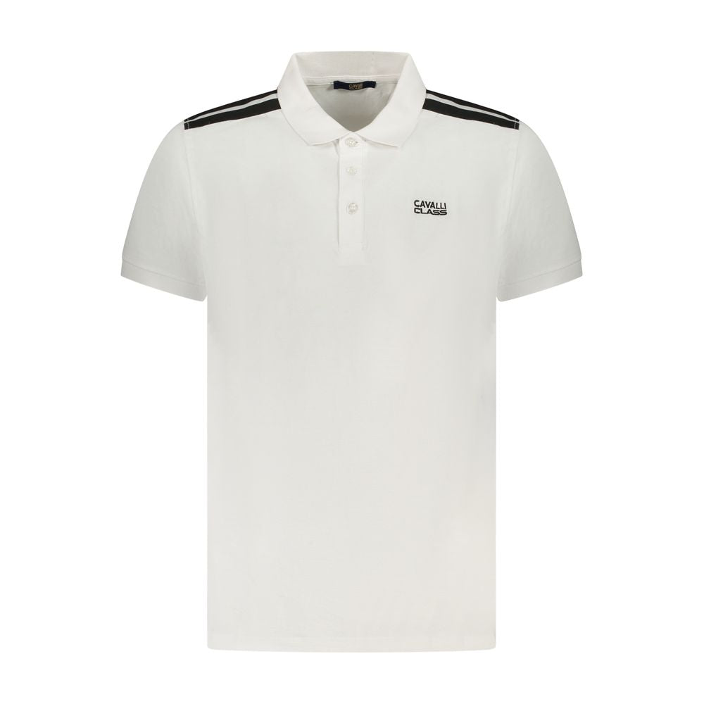 Weißes Herren-Poloshirt aus Baumwolle