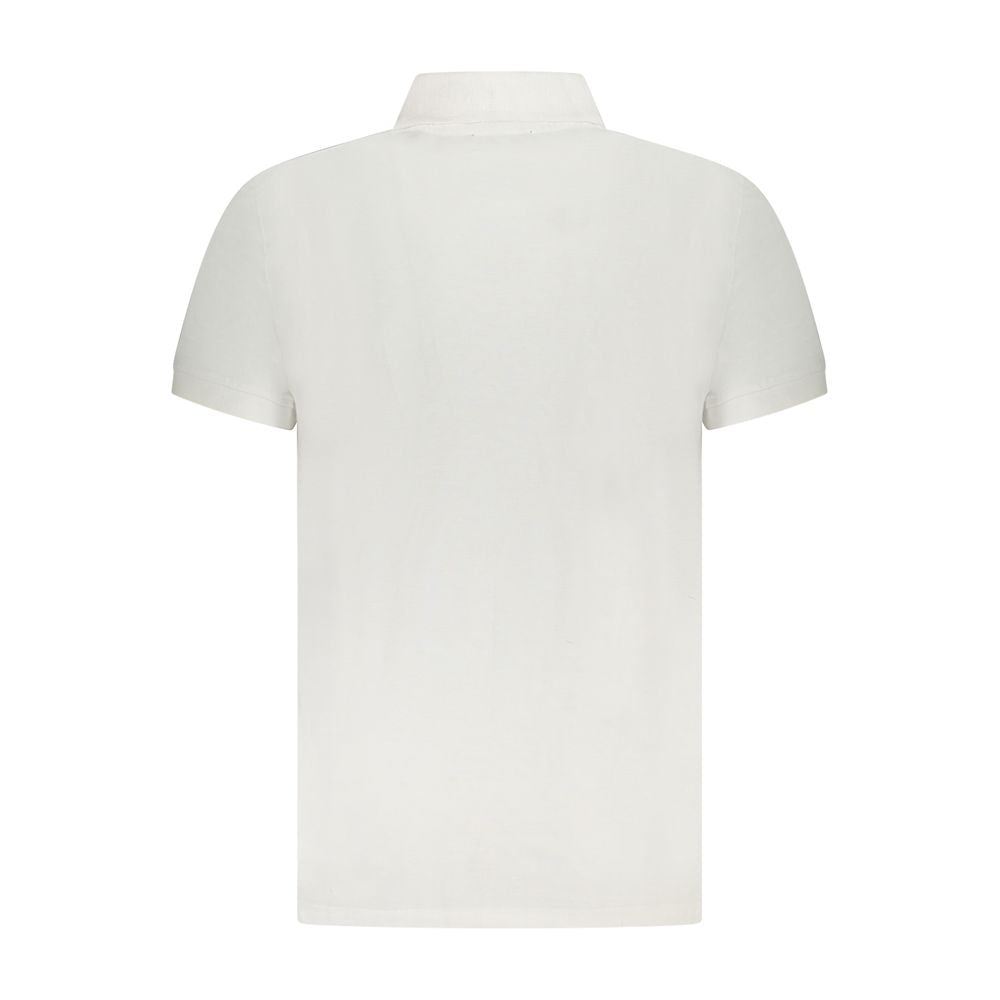 Weißes Herren-Poloshirt aus Baumwolle