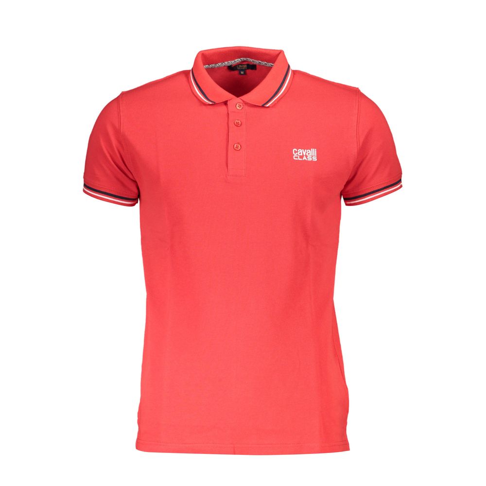 Rotes Herren-Poloshirt aus Baumwolle