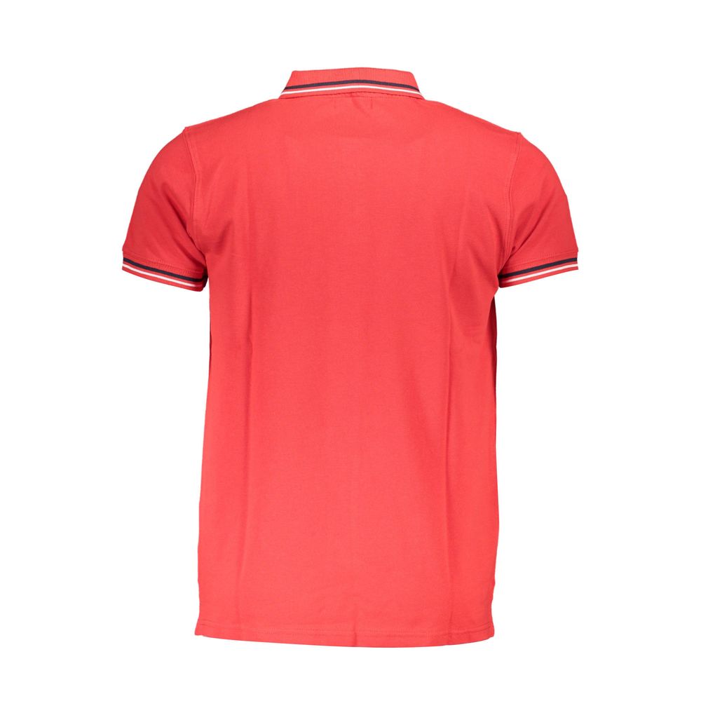 Rotes Herren-Poloshirt aus Baumwolle