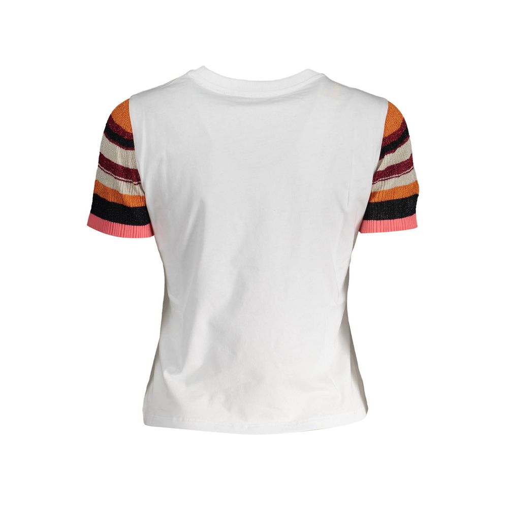 Weißes Baumwolltop für Damen