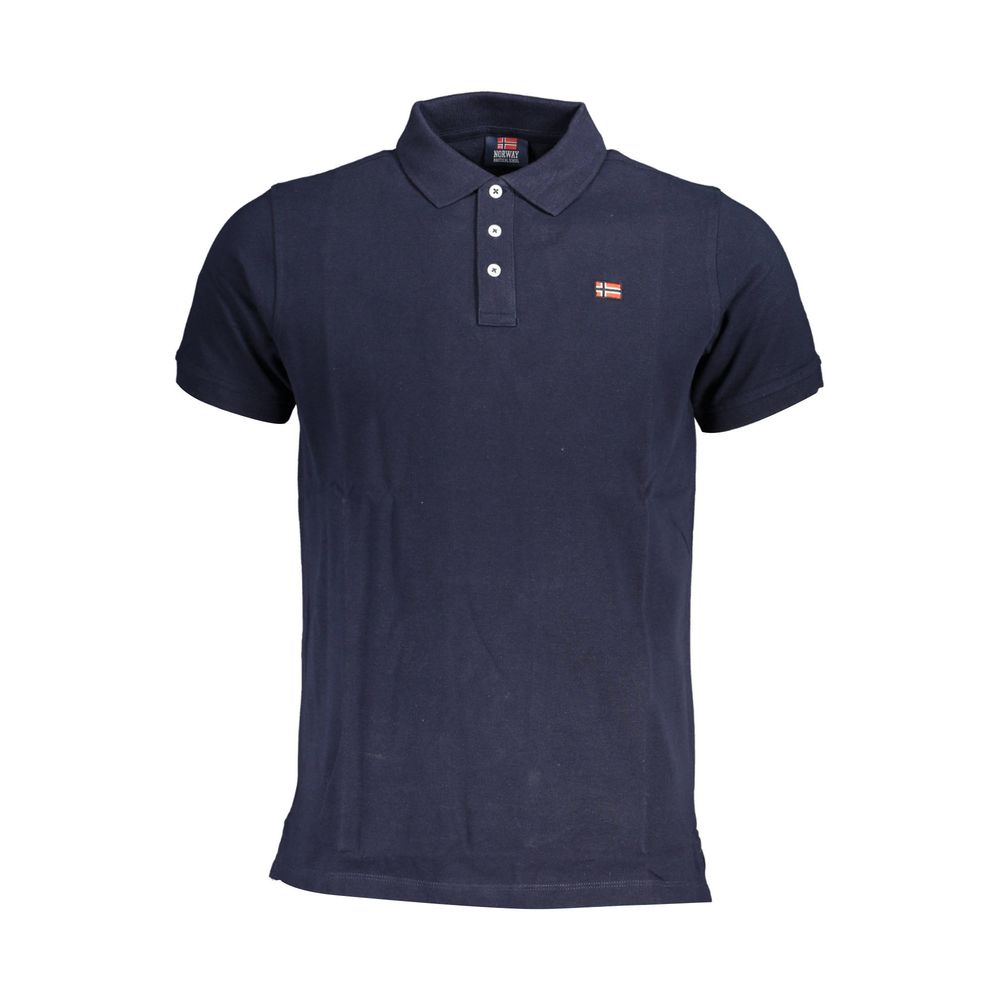 Blaues Poloshirt aus Baumwolle für Herren