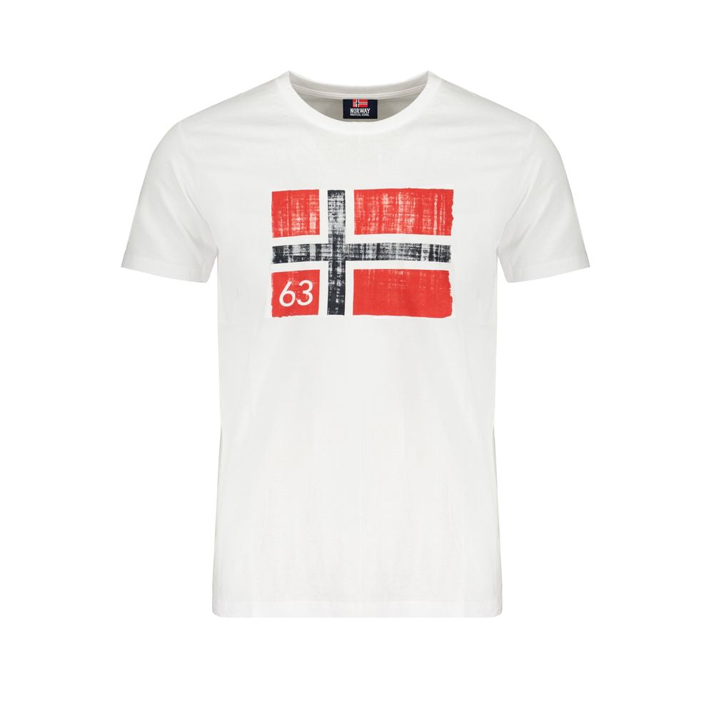 Weißes Baumwoll-T-Shirt