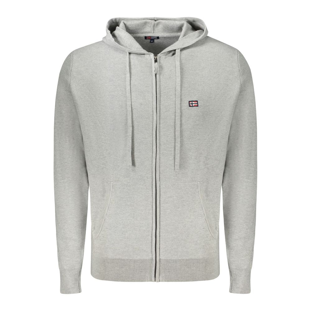 Graue Strickjacke aus Polyamid für Herren