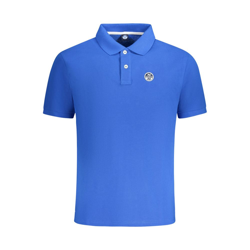 Blaues Poloshirt aus Baumwolle für Herren